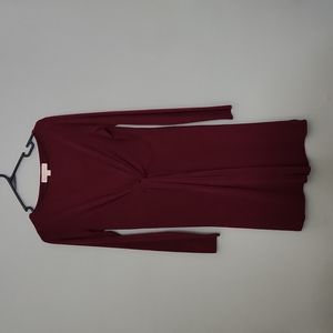 - Michael Kors Burgundy LS Dress - Size M - NWT